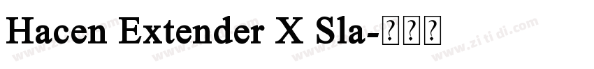 Hacen Extender X Sla字体转换